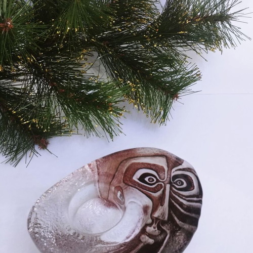 Maleras "Ideo" candle holder handmade new, collectible, Mats Jonasson 90s