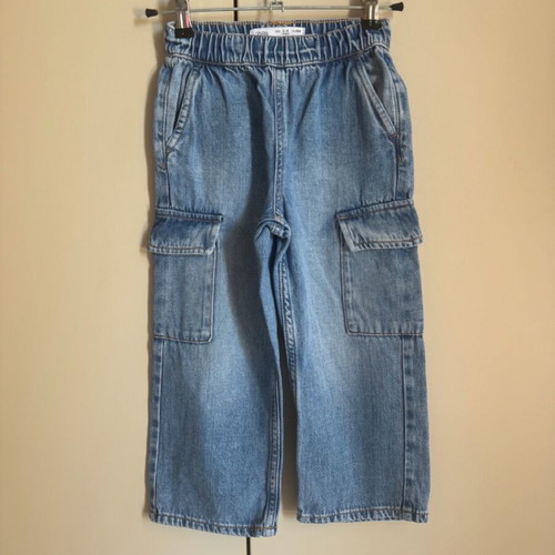 Zara cargo jeans blue for 3-4 years old, like new, 104 cm