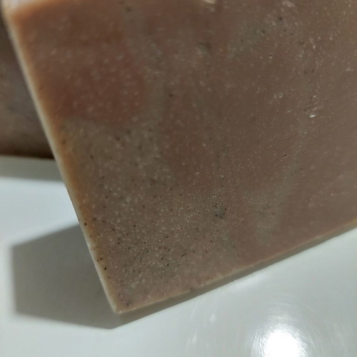 Handmade soap with espresso coffee and natural oils and butters