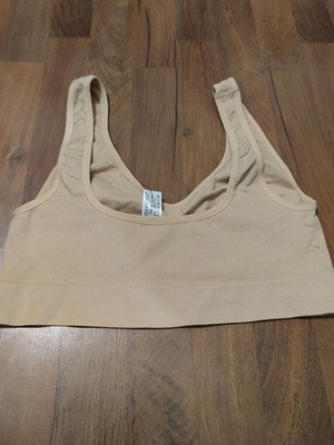 Дамски бежов бюстие нов 2XL-3XL