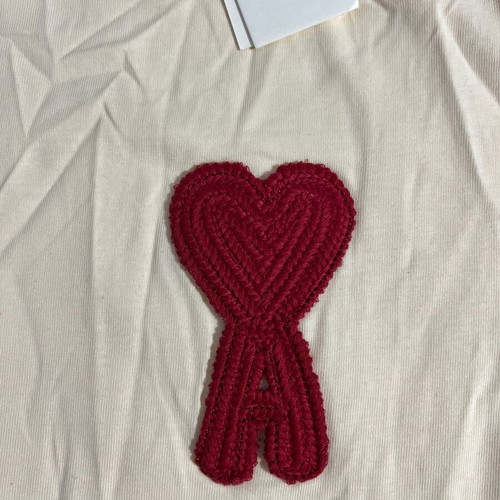 Ami Tee size Small new, beige and red
