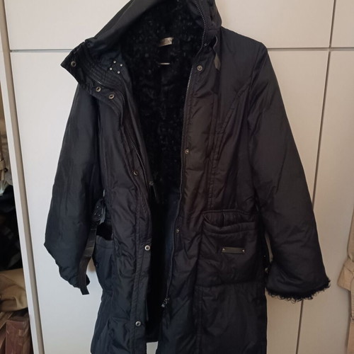 Rebecca Blu women's trench coat black like new, size L