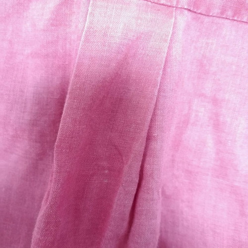 Linen shirt used, vintage red-pink, medium-large fit