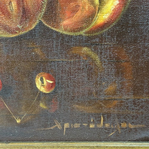 Old oil painting in period frame