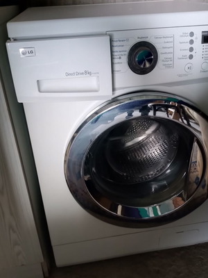 LG washing machine 8 kg, direct drive, quiet