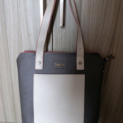 Doca women's shoulder bag used, gray
