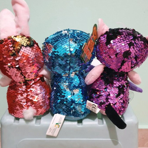 Stuffed animals with sequins new