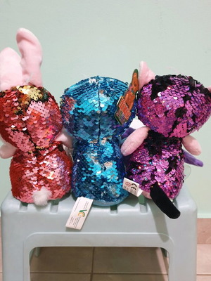 Stuffed animals with sequins new