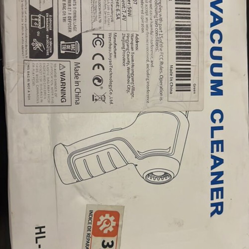 Portable Vacuum Cleaner HL-107 like new, 50W 7.4V
