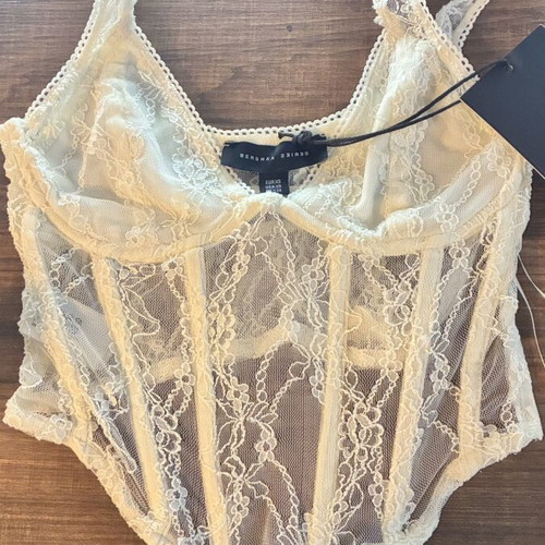 Bershka White Top Size XS New