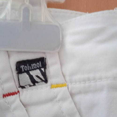Toi&Moi white elastic cotton pants like new