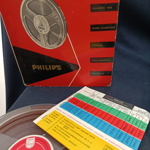 Phillips 7-Inch Empty Audio Tape 60s-70s Like New, 540 Meters