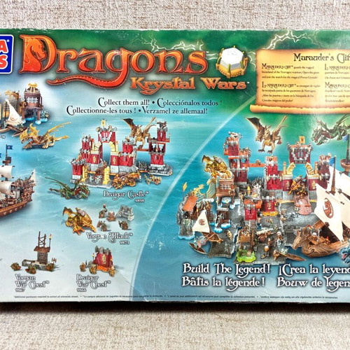 MEGA BLOKS Dragons Krystal Wars Marauder's Cliff set