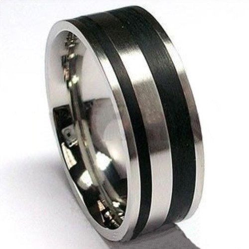 Pair of stainless steel rings new