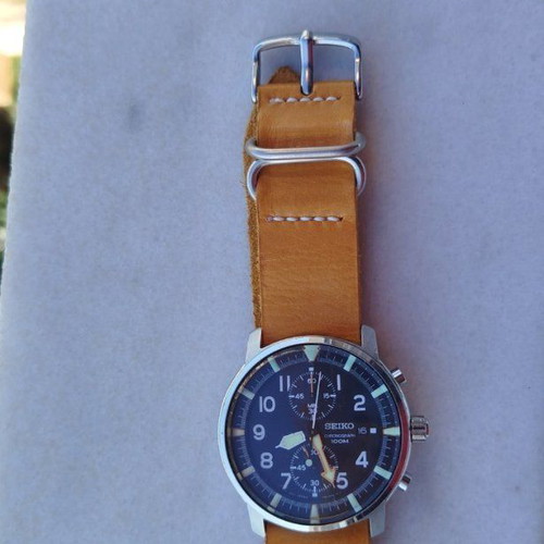 Seiko Chronograph watch like new, Japan, Hardlex crystal, 100m waterproof