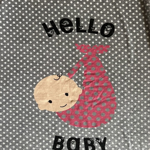 Nursing nightgown like new, size M, gray and pink