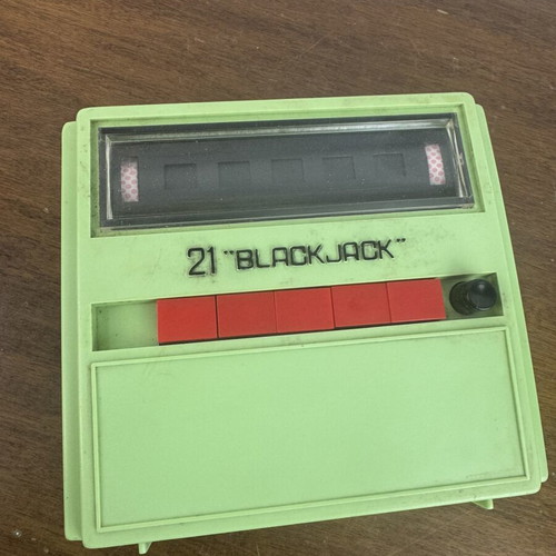 WACO 21 Black Jack Cordless Electric Handheld Game used, vintage Japan 70s