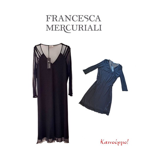Francesca Mercuriali Μαύρο φόρεμα Καινούργιο XXL 44 16