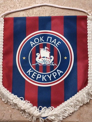 PAE Kerkyra AOK Banner like new, official football team