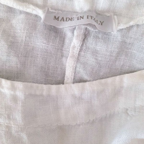 Linen dress like new, midi with pockets and laces