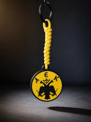 Handmade AEK Keychain Vintage Logo ’90s Byzantine Double-Headed Eagle