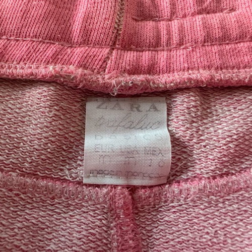 Zara shorts pink like new with drawstring and pockets