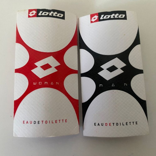 Lotto perfume samples new, tester eau de toilette set of 2