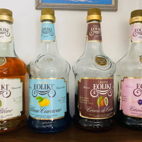 Collectible drinks used, pack of 4 bottles, 35 years old