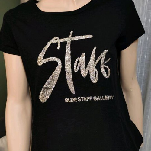 Staff black blouse size M like new