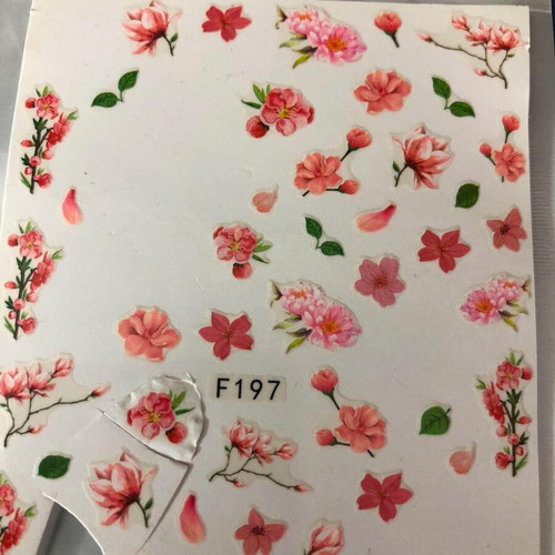 Nail Stickers Set 2 Pieces Water and 3D Used