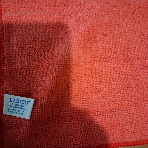 Labico microfiber cloth new, set of 3, coral, blue, yellow