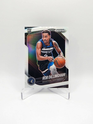 Panini Prizm Black Rob Dillingham White Rookie карта нова /175
