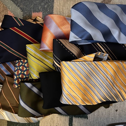 Ties used, pack of 15, various brands