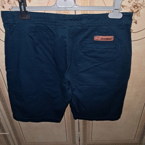 Dark petrol cotton shorts