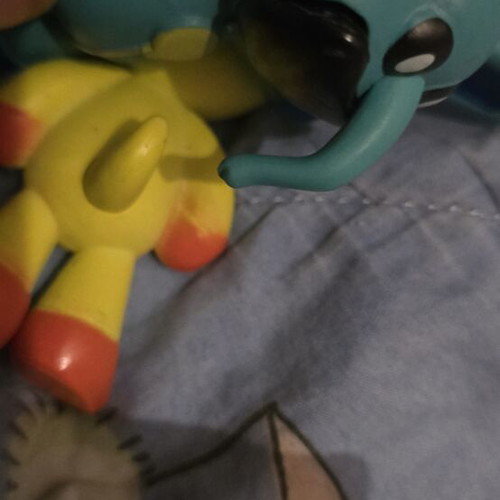 Knockoff Poppy Playtime Bubba Bubbaphant and Kickinchicken figurines used