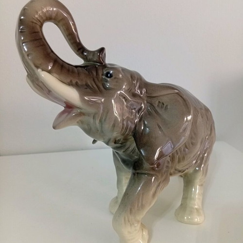 Antique Kortendorf Germany porcelain elephant figurine
