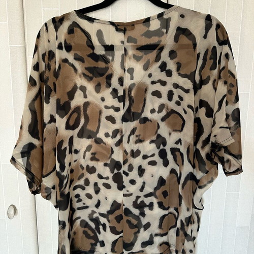 Matis Sheer Shirt Black and Beige Like New