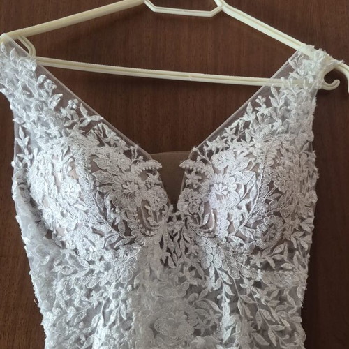 Wedding dress handmade like new, Anna Antonopoulou house, white, size S