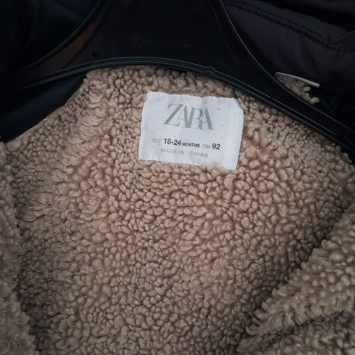 Zara winter jacket 18-24 months like new