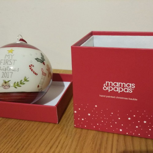 Mamas and Papas My First Christmas 2017 Christmas Bauble new