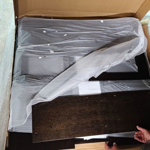 Coffee table oak wood new, brown color
