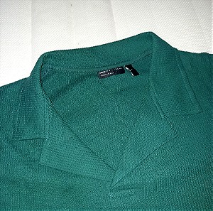 Πράσινη Μπλούζα με Γιακά