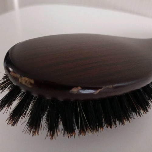 Foxy Professional hairbrush used with minor wood damage