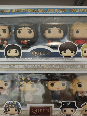 Funko Pop Rocks Queen 2 σετ 4τεμ Freddie Mercury Brian May John Deacon Roger Taylor καινούργια