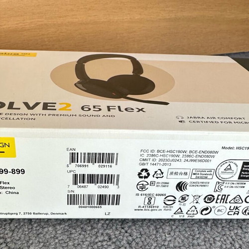 Jabra Evolve2 65 Flex headphones new wireless with ANC