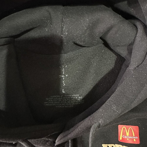 Travis Scott X McDonalds Hoodie like new, fits XL and L