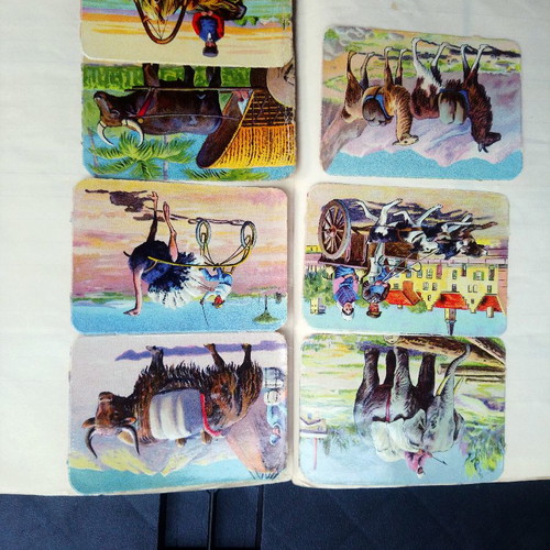 Collectible woodcuts 1930-1950, about 200 pieces