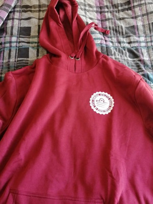 Admiral hoodie new size XL red