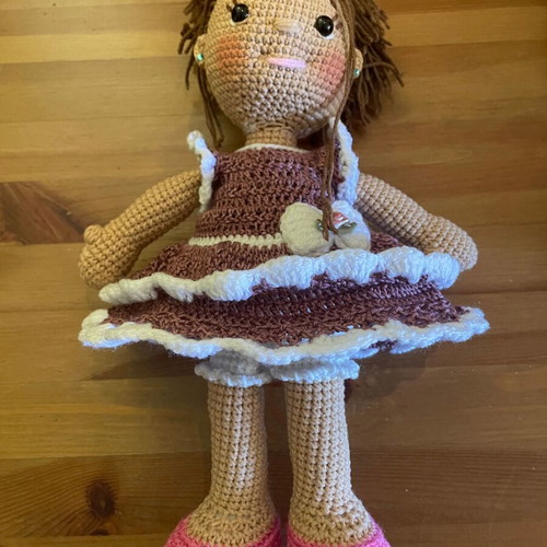 Doll amigurumi 35 centimeters new