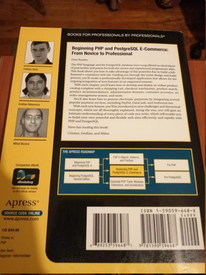 Beginning PHP and PostgreSQL E-Commerce book like new